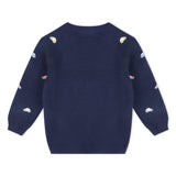 Organic Cotton Mini Beetle Cars Embroidered Sweater