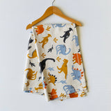 Dino Jacquard Knit Baby Organic Cotton Blanket & Lovey Gift Set