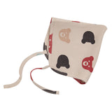 Organic Cotton Rib Bear Bonnet