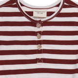 Organic Cotton Brick Stripe Bubble Romper