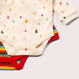 Raindrop Organic Cotton Baby Bodysuit Set - Pack of 2