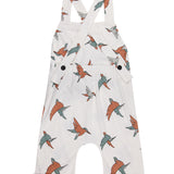 Organic Cotton Birdsong Shortie Dungaree