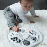 Organic Cotton Round Bunny Activity Pad