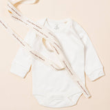 Undyed Organic Cotton Long Sleeve Baby Body - Pack of 3