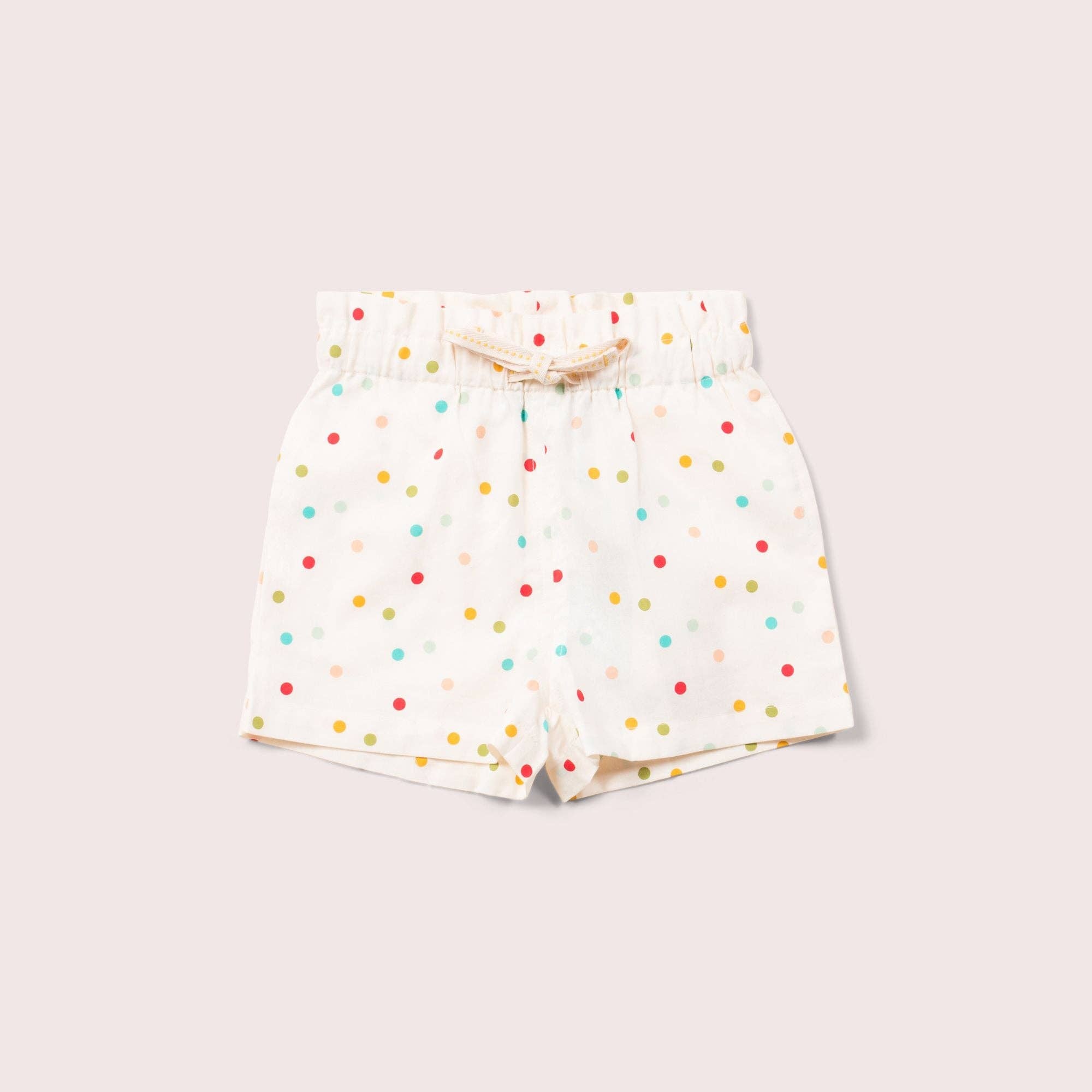 Adjustable Drawstring Baby and Kids Beach Seersucker Spotted Shorts