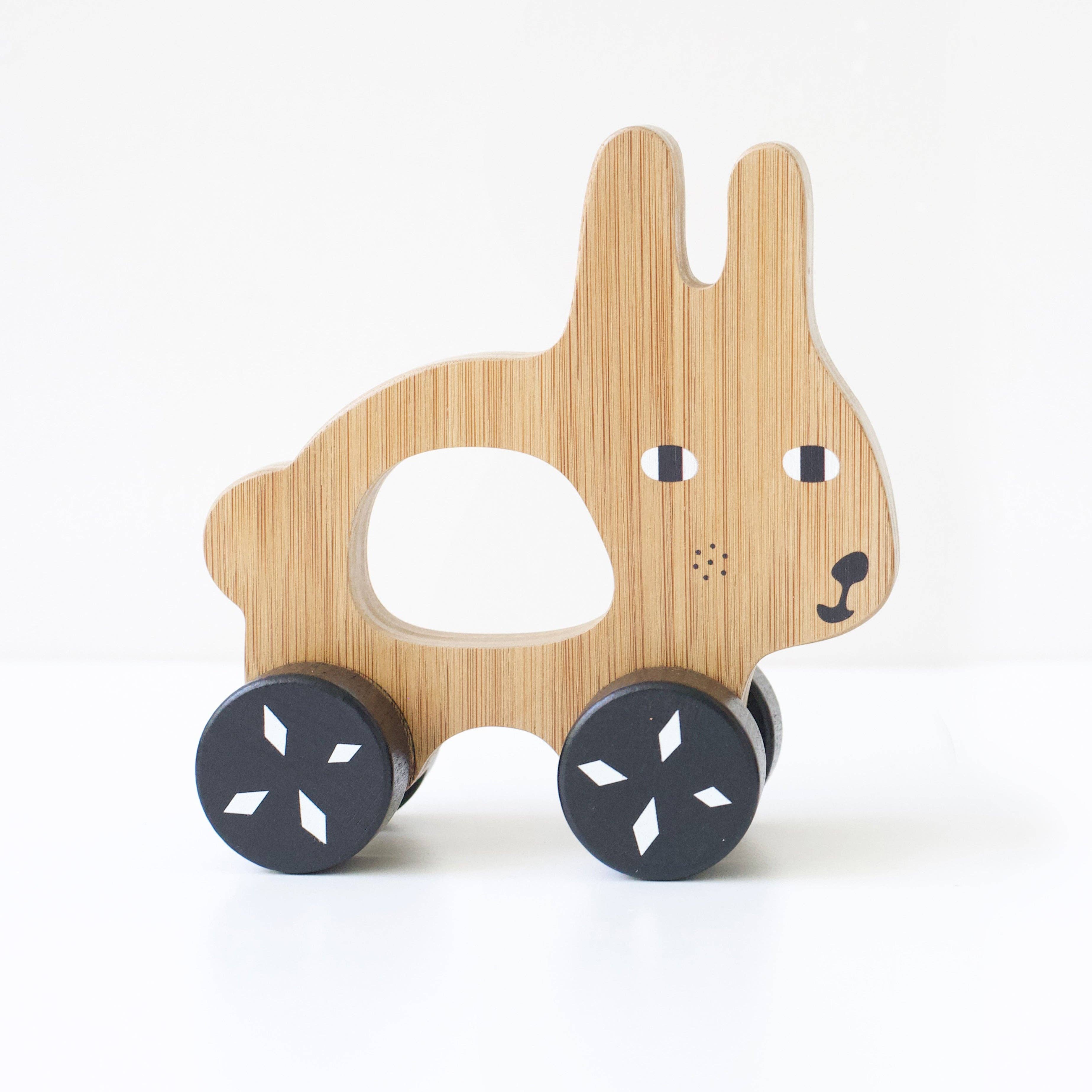 Eco-friendly Bamboo Push Toy