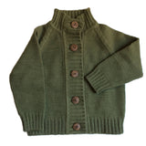 Merino Wool Button Cardigan
