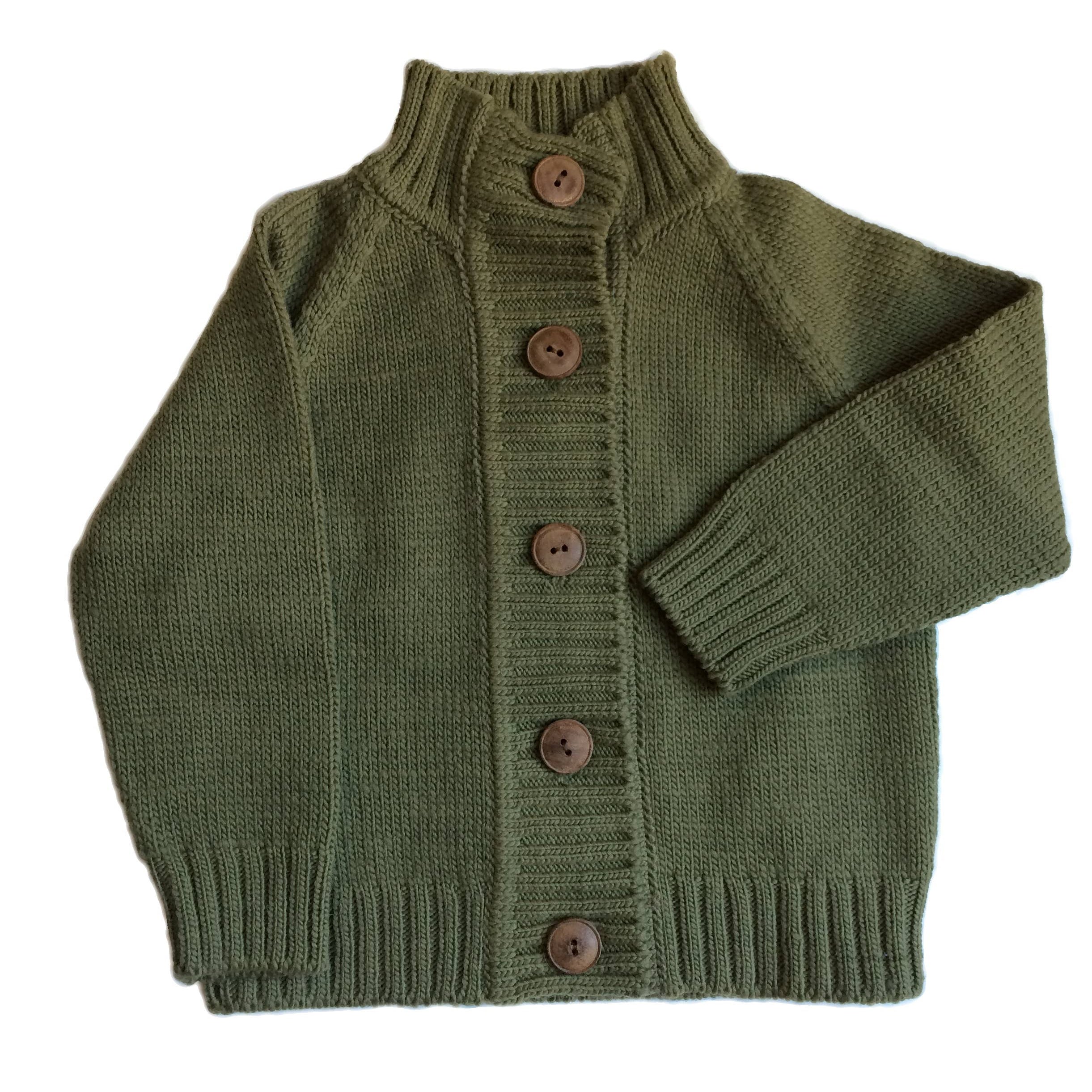 Merino Wool Button Cardigan