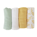 Summer Breeze Organic Muslin Blanket - 4 Pack