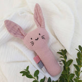 Organic Cotton Muslin Rabbit Rattle