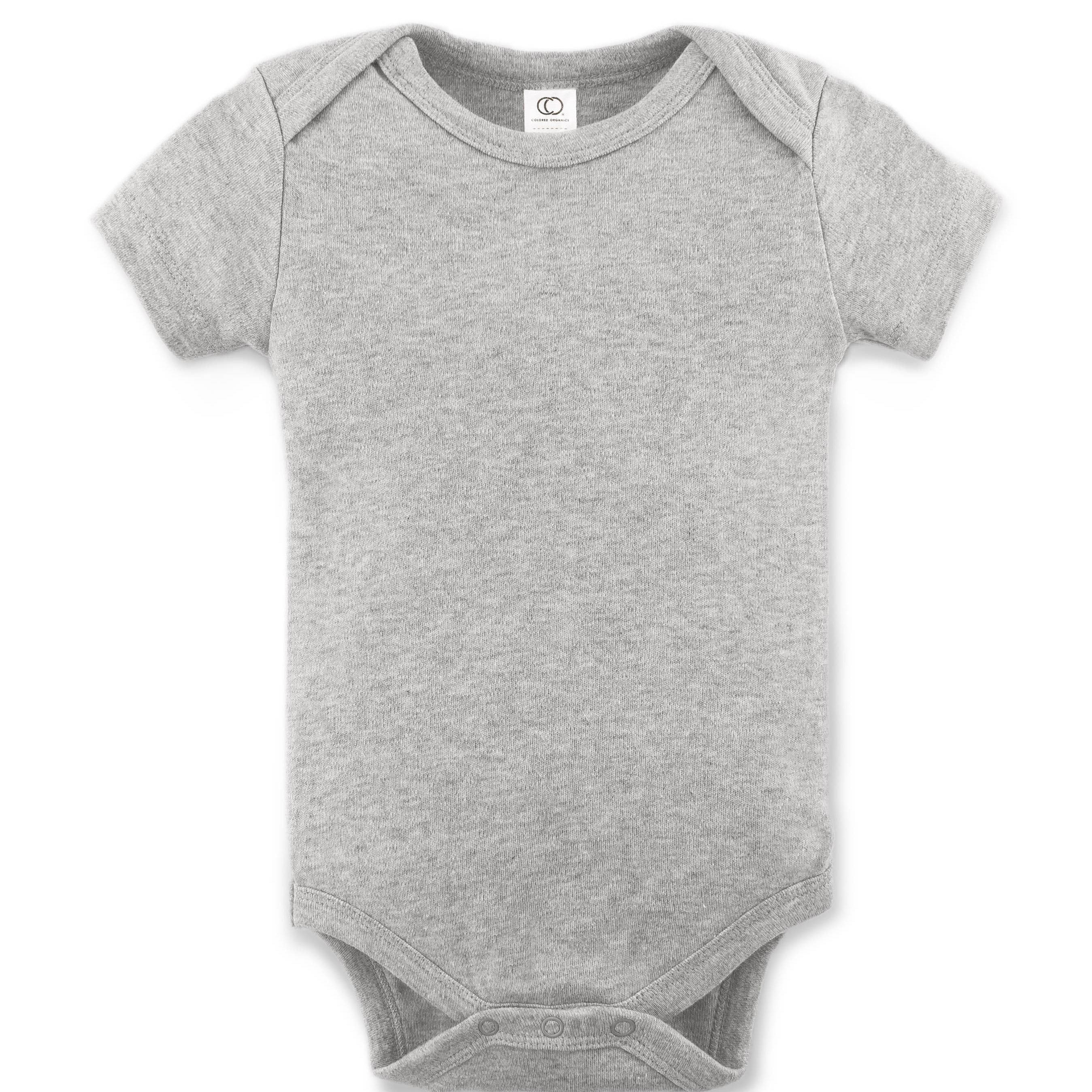 Classic Short Sleeve Organic Cotton Baby Bodysuit