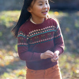 Organic Owl Fair Isle Knitted Jumper