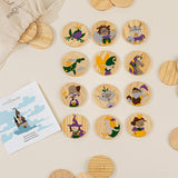 Enchanted Kingdom Memory Match: Wooden Imaginarium Game Set