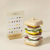 Wooden Stackable Sandwich Set