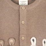 Animal Pocket Button Cardigan