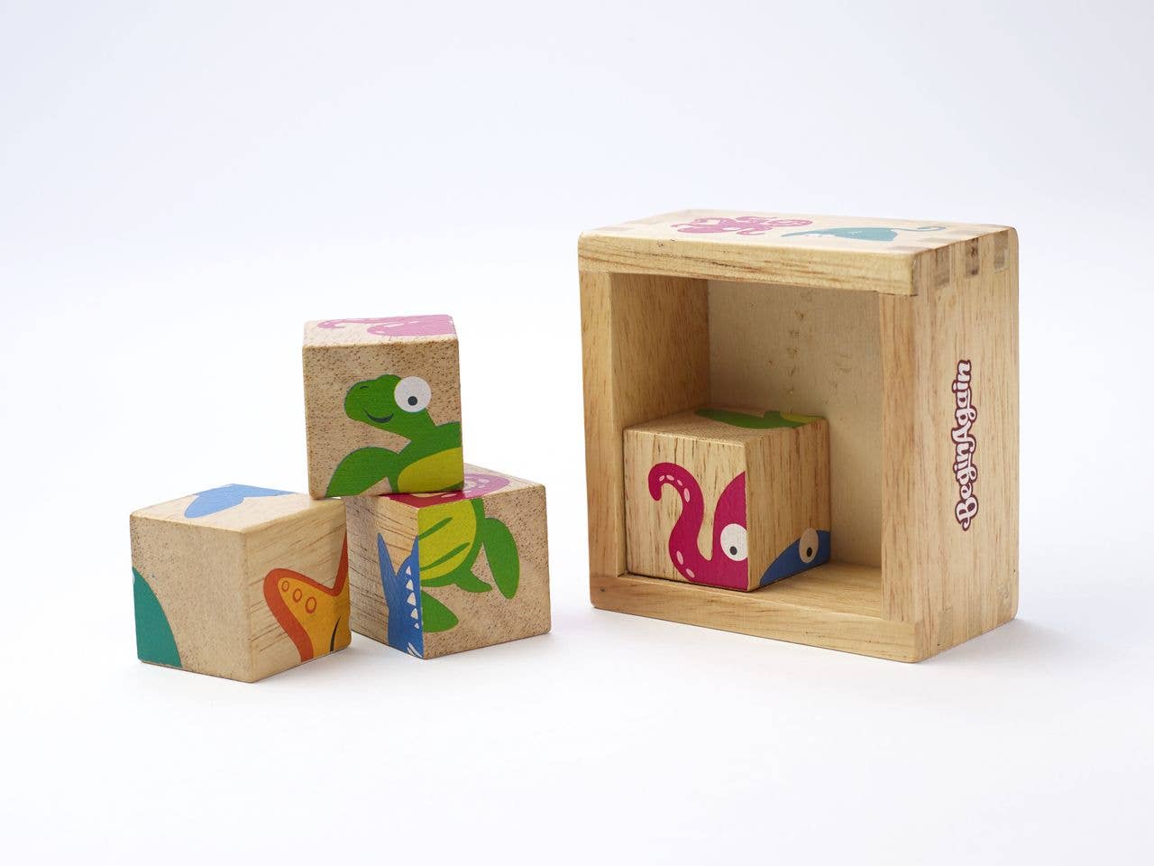 Eco-Friendly Barnyard Rubberwood Buddy Blocks