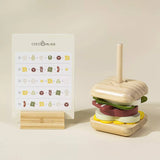 Wooden Stackable Sandwich Set