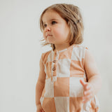 Organic Cotton Chequer Bubble Romper