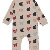 Organic Cotton Rib Bear Playsuit