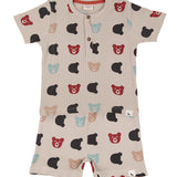 Organic Cotton Rib Bear T-Shirt & Shorts Set