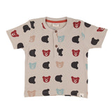 Organic Cotton Rib Bear T-Shirt & Shorts Set