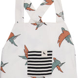 Organic Cotton Birdsong Shortie Dungaree