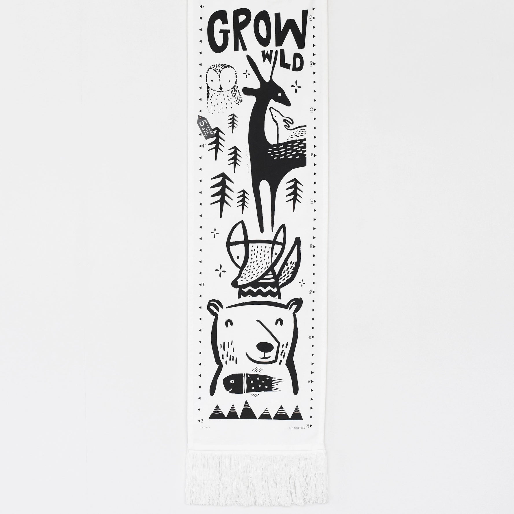 Organic Cotton Animal Growth Chart