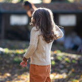 Organic Oatmeal Aran Jumper