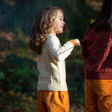Organic Oatmeal Aran Jumper