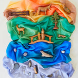 100% Natural Silk Open-Ended Earth Playsilks