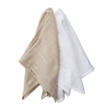 Stone & White Organic Muslin Blanket - 2 Pack
