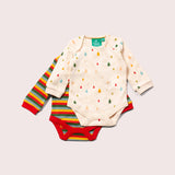 Raindrop Organic Cotton Baby Bodysuit Set - Pack of 2