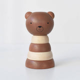 Sustainable Rubberwood Bear Stacker