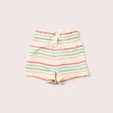 Adjustable Drawstring Baby and Kids Beach Seersucker Striped Shorts