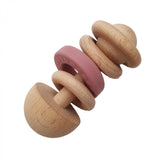 Wood and Silicone Baby Rattle