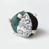 Born to Be Wild Organic Ball Rattle with Tags