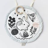 Organic Cotton Round Bunny Activity Pad
