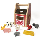Barnyard Wooden Shape Sorter Playset