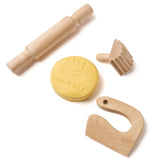 Eco Dough Assorted Wooden Kitchen Tools